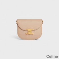 Celine Besace Crossbody Bag In Shiny Calfskin Pink