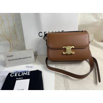 Celine Classique Triomphe Bag Natural Calfskin Brown