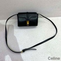 Celine Mini Soft 16 Bag In Smooth Calfskin Black