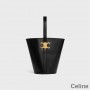 Celine Bucket Bag In Shiny Calfskin Black