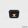 Celine Mini Crossbody Bag In Shiny Calfskin Black/Gold