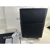 Celine Sangle Bucket Bag Grained Calfskin Black