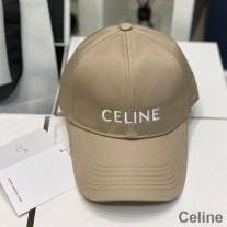 Baseballová čepice Celine s výšivkou z bavlny Khaki