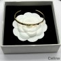Celine Paris Bracelet Chaîne Ouverte En Laiton Doré