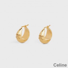 Celine Triomphe Große Ohrringe Aus Messing Mit Gold-Finish Gold