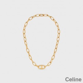 Celine Triomphe Gliederkette Aus Messing Mit Gold-Finish Gold