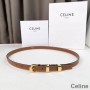 Cintura Western Celine Piccola In Pelle Di Vitello Liscia Marrone