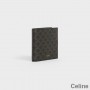 Carteira Celine Bi-Fold em Triomphe Tela Preto