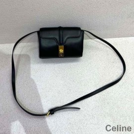 Celine Mini Soft 16 Taske I Glat Kalveskind Sort