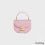 Celine Mini Besace Triomphe Taske i skinnende kalveskind Pink
