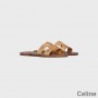 Celine Triomphe Slides Dame Kalveskind Guld