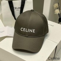 Caipín Baseball Bróidnéireachta Celine I Cadás Taupe