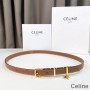 Celine Elegant Charm 1 remen od smeđe glatke teleće kože