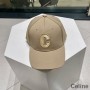 Czapka z daszkiem Celine Original w kolorze płóciennym khaki