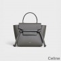 Torba na pasek Celine Nano z szarej drobnoziarnistej skóry cielęcej