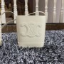 Bolso bombonera Celine pequeño de piel de becerro lisa con Cuir Triomphe Blanco