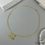 Collar grande con marco Celine Triomphe en latón dorado