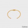 Βραχιόλι Σελίν Maillon Triomphe με λεπτή μανσέτα από ορείχαλκο με χρυσό φινίρισμα χρυσό