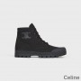 Σελίν Patapans Lace Up Μπότες Γυναικείες καμβάς με Triomphe Patch Μαύρο