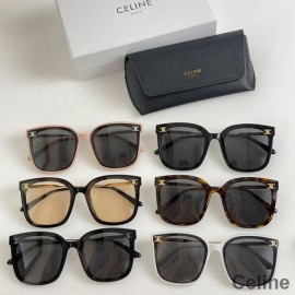 Celine CL40754V Triomphe szögletes napszemüveg acetát színben aláírással