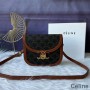Celine Besace Crossbody táska triomphe vászonfekete színben
