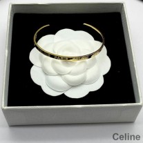 Celine Paris open kettingarmband in messing goud