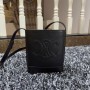 Celine mini-emmertas van glad kalfsleer met Cuir Triomphe zwart