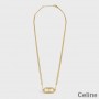 Celine Triomphe ketting in goud messing goud