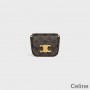 Celine Mini Crossbody Bag I Triomphe Lerret Svart/Brun