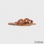 Celine Triomphe Slides Dame Kalveskinn Brun